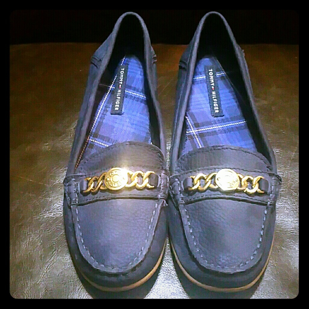 WOMEN'S BLUE TOMMY HILFIGER SLIP-ON SZ.7.5M